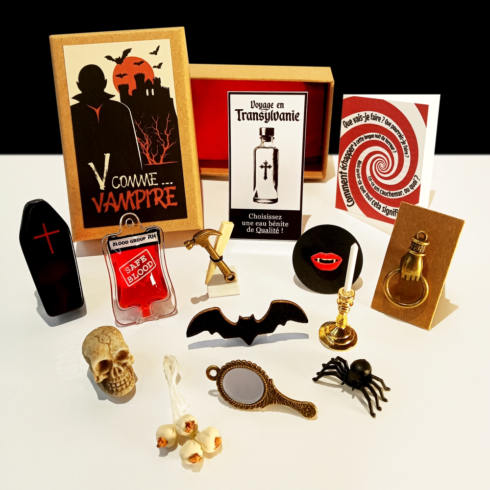 Coffret cadeau frissons "V comme... Vampire"