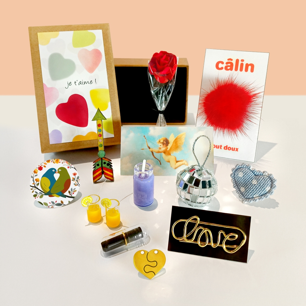 Coffret cadeau romantique "je t'aime !"