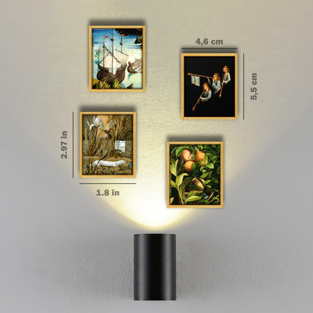 Mini tableau - Fleurs et animaux