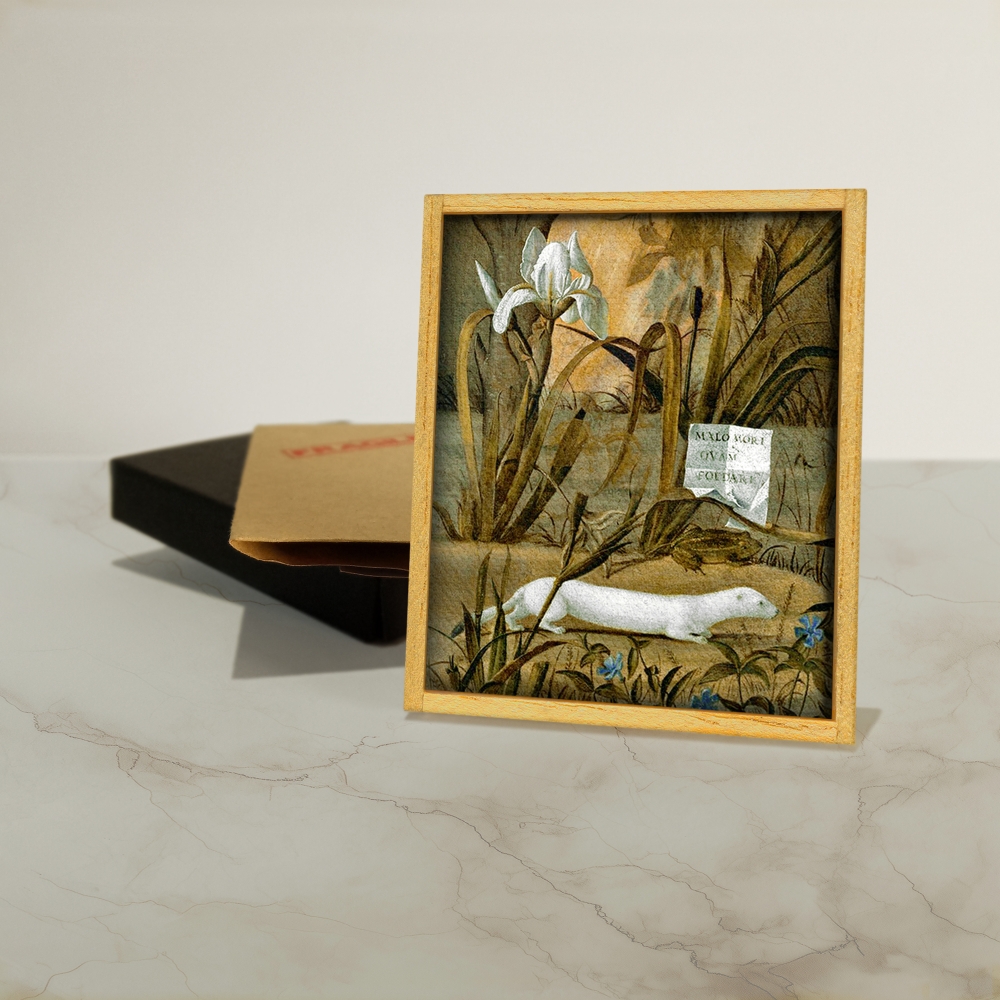 Mini tableau - Fleurs et animaux