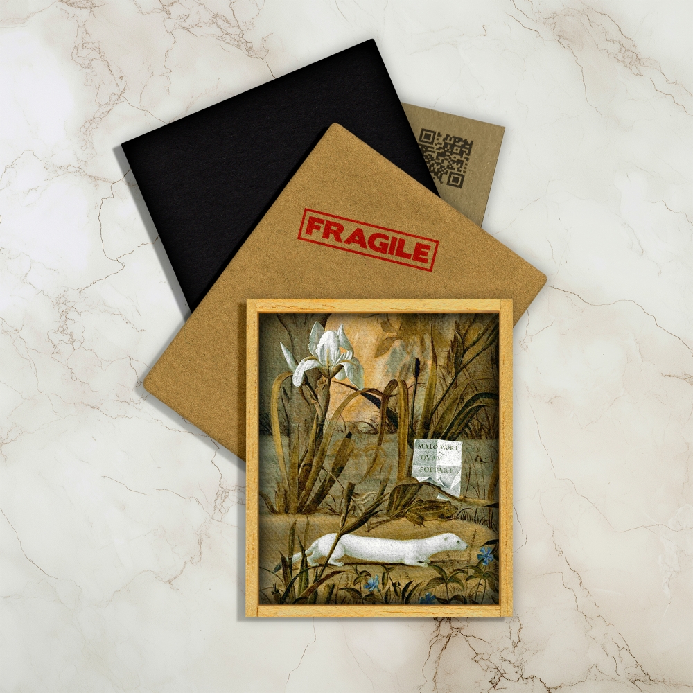 Mini tableau - Fleurs et animaux