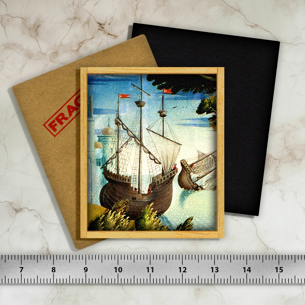 Mini painting – Landscape and boats