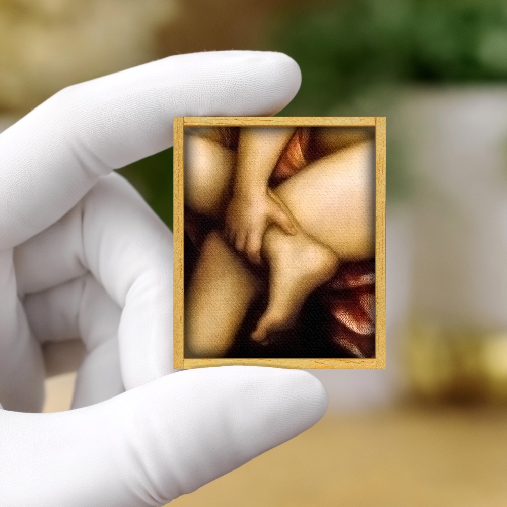 Mini painting – Female body and fetishism