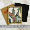 Rue de village avec église