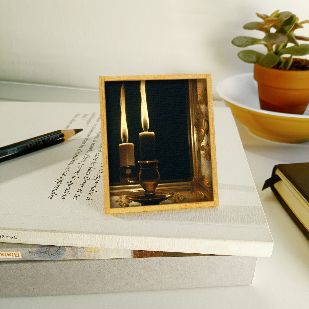 Bougie dans un miroir
