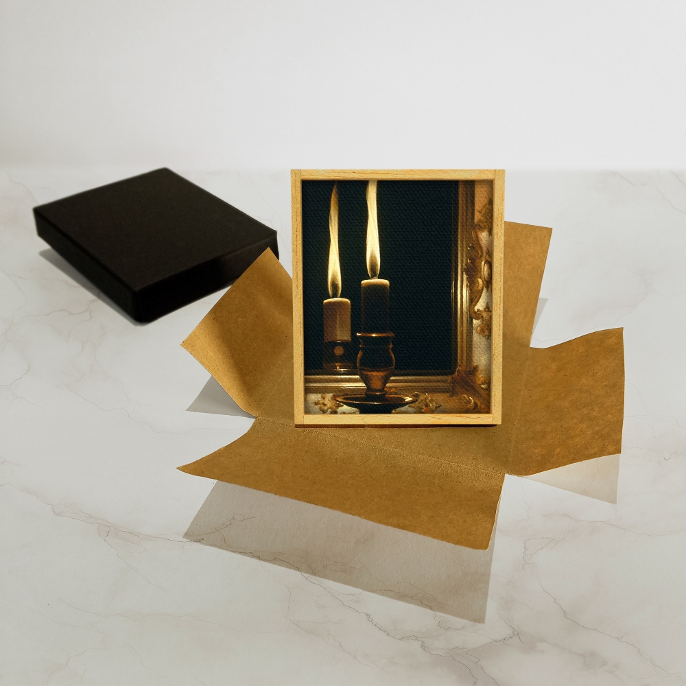 Bougie dans un miroir