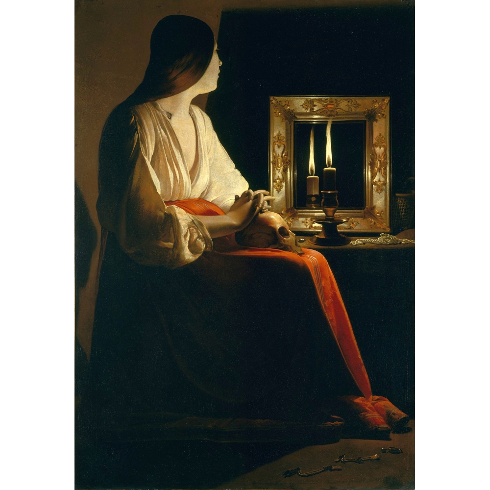 Bougie dans un miroir
