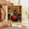 Painting copyist before the Mona Lisa